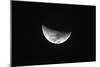 Nearside Half Moon Showing the Following Maria-Rob Francis-Mounted Photographic Print