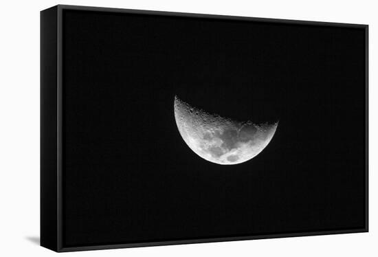 Nearside Half Moon Showing the Following Maria-Rob Francis-Framed Stretched Canvas