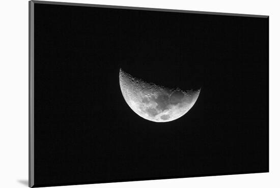 Nearside Half Moon Showing the Following Maria-Rob Francis-Mounted Photographic Print