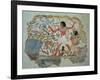 Nebamun Hunting in the Marshes with His Wife an Daughter, Part of a Wall Painting-null-Framed Giclee Print