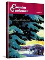 "Nebraska Christmas Scene," Country Gentleman Cover, December 1, 1946-Francis Chase-Stretched Canvas