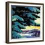 "Nebraska Christmas Scene,"December 1, 1946-Francis Chase-Framed Giclee Print