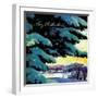 "Nebraska Christmas Scene,"December 1, 1946-Francis Chase-Framed Giclee Print