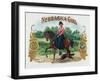 Nebraska Girl Brand Cigar Box Label-Lantern Press-Framed Art Print