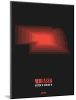 Nebraska Radiant Map 6-NaxArt-Mounted Art Print