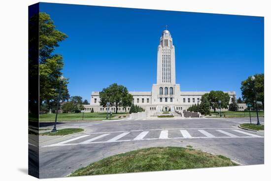 Nebraska State Capitol, Lincoln, Nebraska, United States of America, North America-Michael Runkel-Stretched Canvas