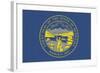 Nebraska State Flag-Lantern Press-Framed Art Print