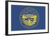 Nebraska State Flag-Lantern Press-Framed Art Print