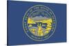 Nebraska State Flag-Lantern Press-Stretched Canvas