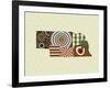 Nebraska State Map-Lanre Adefioye-Framed Giclee Print