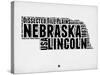 Nebraska Word Cloud 2-NaxArt-Stretched Canvas