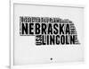 Nebraska Word Cloud 2-NaxArt-Framed Art Print