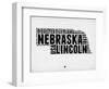 Nebraska Word Cloud 2-NaxArt-Framed Art Print