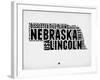 Nebraska Word Cloud 2-NaxArt-Framed Art Print