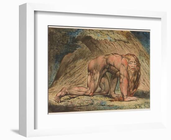 Nebuchadnezzar, 1795-William Blake-Framed Giclee Print