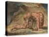 Nebuchadnezzar, 1795-William Blake-Stretched Canvas