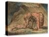 Nebuchadnezzar, 1795-William Blake-Stretched Canvas
