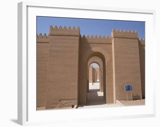 Nebuchadnezzar's Palace at Archaeological Site, Babylon, Mesopotamia, Iraq, Middle East-Thouvenin Guy-Framed Photographic Print