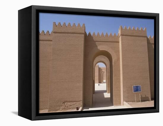 Nebuchadnezzar's Palace at Archaeological Site, Babylon, Mesopotamia, Iraq, Middle East-Thouvenin Guy-Framed Stretched Canvas