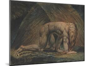 Nebuchadnezzar-William Blake-Mounted Giclee Print