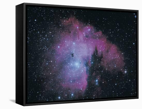 Nebula-Digital Vision.-Framed Stretched Canvas