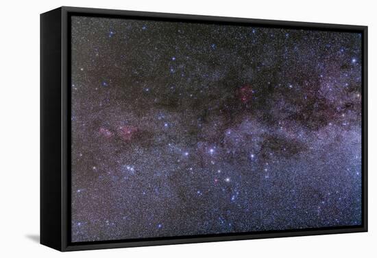 Nebulosity in Cassiopeia Showing NGC 7822 and IC 1805-null-Framed Stretched Canvas