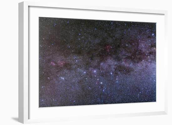 Nebulosity in Cassiopeia Showing NGC 7822 and IC 1805-null-Framed Photographic Print