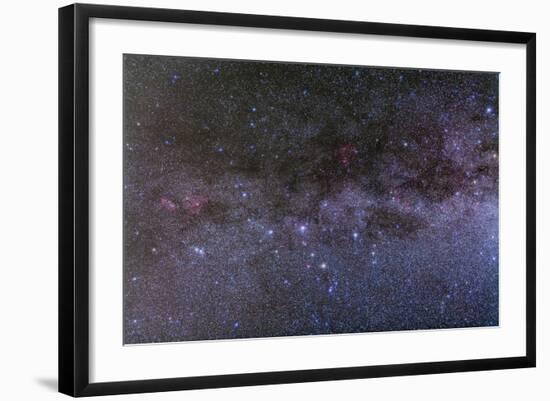 Nebulosity in Cassiopeia Showing NGC 7822 and IC 1805-null-Framed Photographic Print