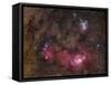 Nebulosity in Sagittarius-Stocktrek Images-Framed Stretched Canvas