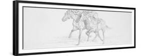 Neck and Neck Sketch-Michael Jackson-Framed Giclee Print