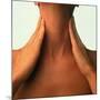 Neck Massage: Hands of Woman During Self-massage-Phil Jude-Mounted Photographic Print