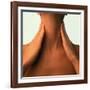 Neck Massage: Hands of Woman During Self-massage-Phil Jude-Framed Photographic Print