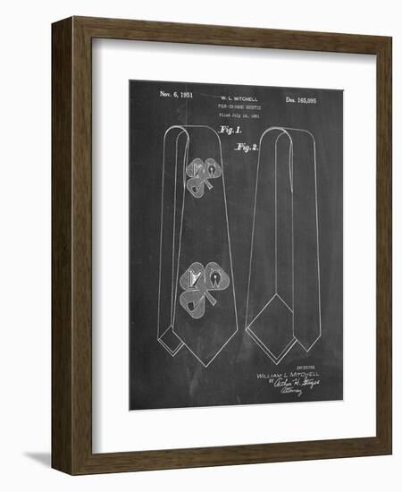 Neck Tie Patent-null-Framed Art Print