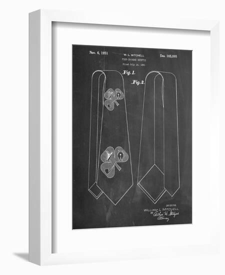 Neck Tie Patent-null-Framed Art Print