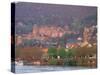 Neckar River, Heidelberg, Germany-David Herbig-Stretched Canvas