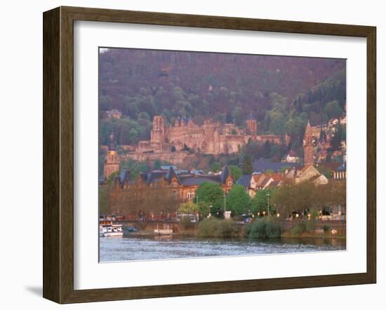 Neckar River, Heidelberg, Germany-David Herbig-Framed Photographic Print