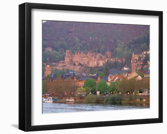 Neckar River, Heidelberg, Germany-David Herbig-Framed Photographic Print