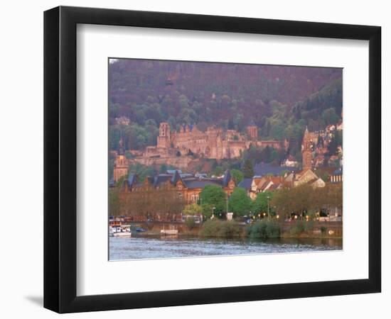 Neckar River, Heidelberg, Germany-David Herbig-Framed Photographic Print