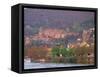 Neckar River, Heidelberg, Germany-David Herbig-Framed Stretched Canvas