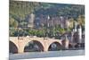 Neckar River with Karl Theodor Bridge-Markus-Mounted Photographic Print