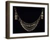 Necklace and Earrings in Wrought Silver and Coral, Uzbekistan-null-Framed Giclee Print
