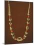 Necklace Composed of Coral Beads and Filigreed Gold Elements with Pearl Trimmings-null-Mounted Giclee Print