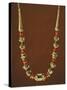 Necklace Composed of Coral Beads and Filigreed Gold Elements with Pearl Trimmings-null-Stretched Canvas