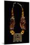 Necklace in Desert Amber, Coral, Shells and Silver Enamel, Morocco-null-Mounted Giclee Print