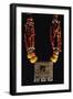 Necklace in Desert Amber, Coral, Shells and Silver Enamel, Morocco-null-Framed Giclee Print