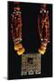 Necklace in Desert Amber, Coral, Shells and Silver Enamel, Morocco-null-Mounted Giclee Print