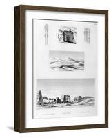 Necropolis and Memnonium of Thebes, Egypt, C1808-Berthault-Framed Giclee Print