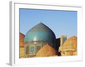 Necropolis in Central, Part of the Shah-I-Zinda Mausoleum, Shah-I-Zinda, Samarkand, Uzbekistan-Anthony Asael-Framed Photographic Print