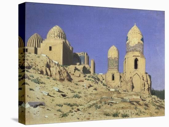 Necropolis Shah-I-Zinda (The Living Kin) in Samarkand, 1869-1870-Vasili Vasilyevich Vereshchagin-Stretched Canvas