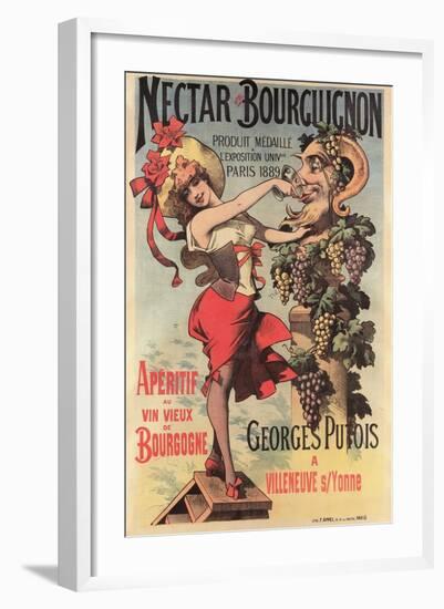 Nectar Bourguiignon Apertif Ad-null-Framed Art Print